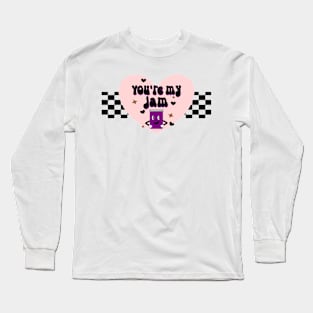 Cute Retro Valentine's Day Design Long Sleeve T-Shirt